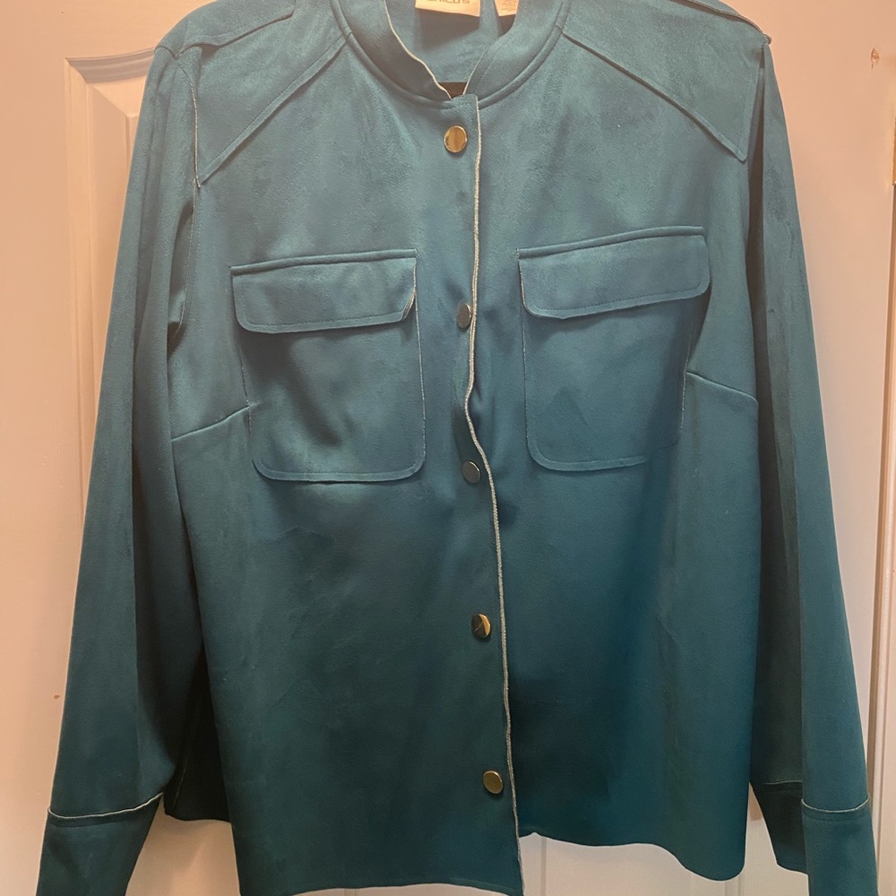 Chico’s Faux suede jacket